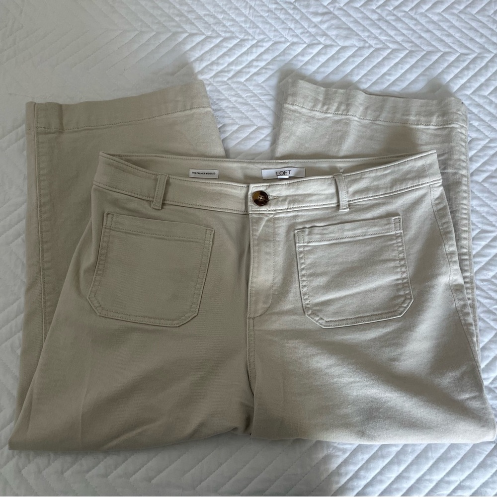 LOFT Palmer wide leg crop 14P